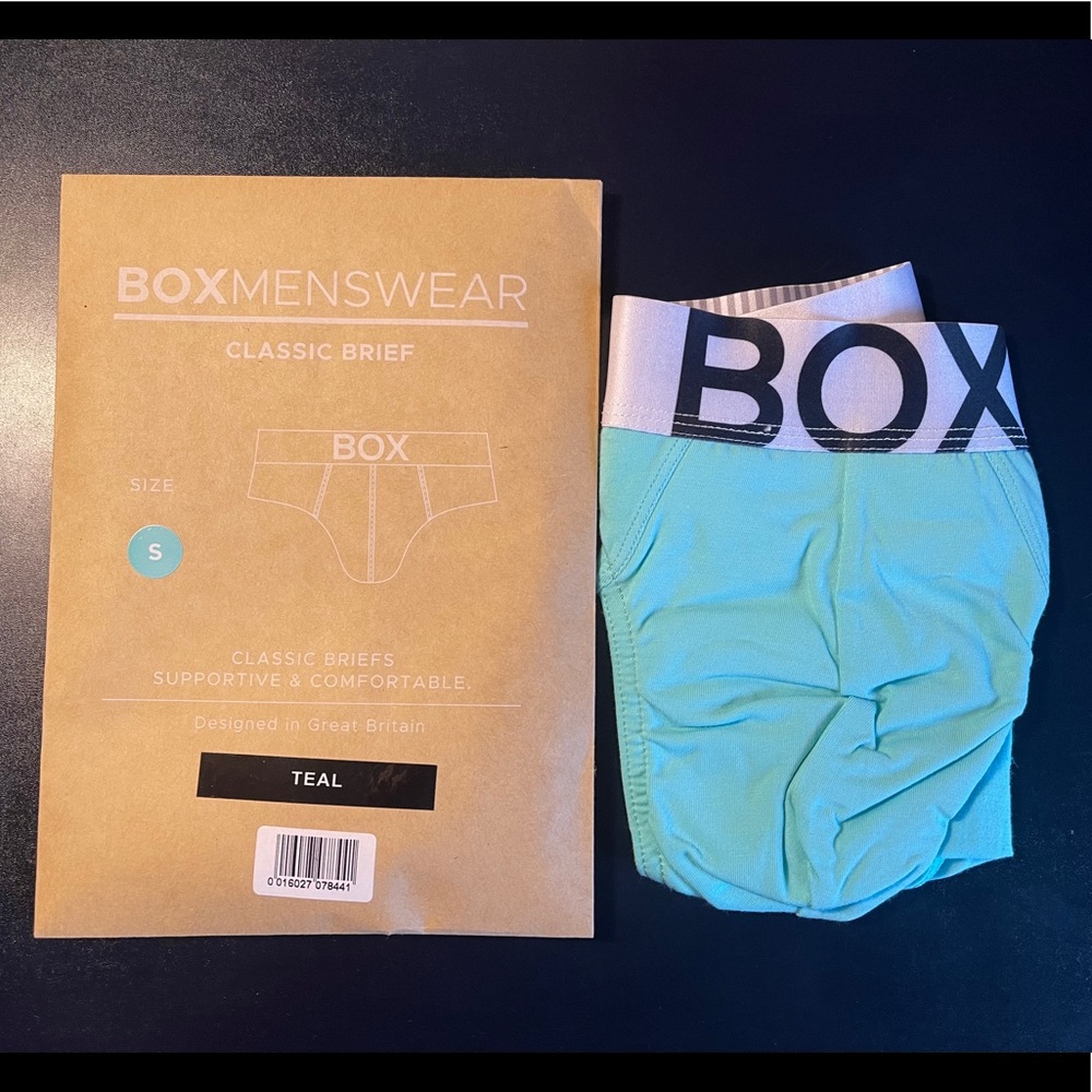 NWT BOX Menswear Teal Brief